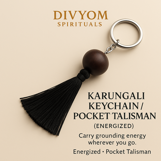 Karungali Keychain / Pocket Talisman (Energized)