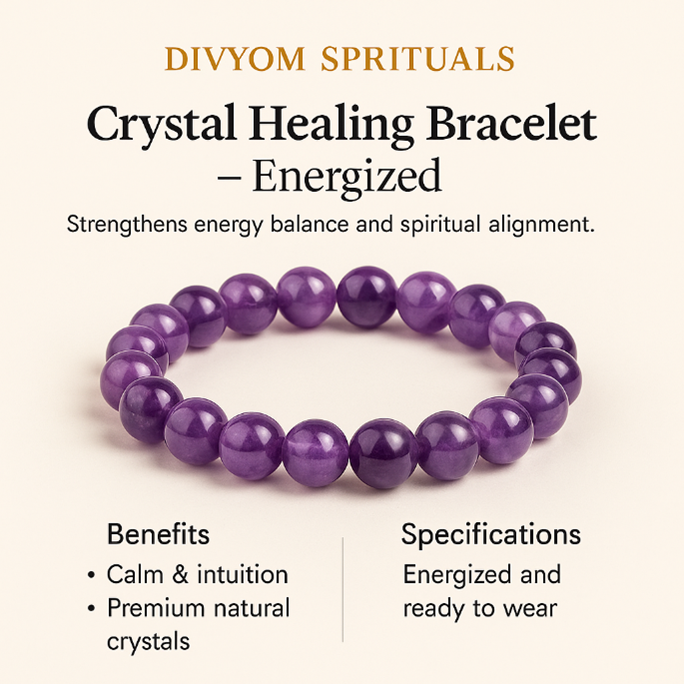 Crystal Healing Bracelet – Energized