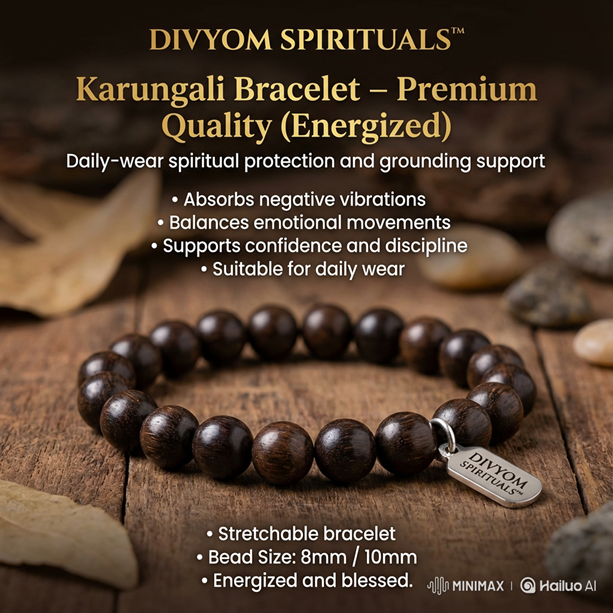 Karungali Bracelet – Premium Quality (Energized)