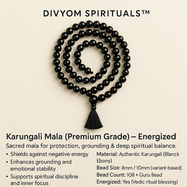 Karungali Mala (Premium Grade) – Energized